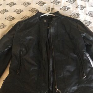 Faux leather jacket